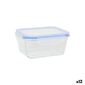 Судок Quttin Синий Прозрачный Прямоугольный 470 ml (12 штук)