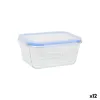 Pusdienu kastīte Quttin Zils Caurspīdīgs Taisnstūra 470 ml (12 gb.)