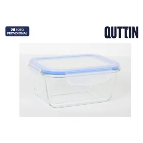 Судок Quttin Синий Прозрачный Прямоугольный 470 ml (12 штук)