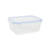 Lunch box Quttin Blue Transparent Rectangular 1,8 L (6 Units)