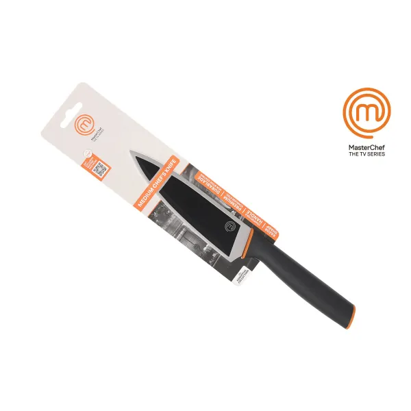 Кухонный нож MasterChef Чёрный Серебристый Нержавеющая сталь 15 cm (12 штук)