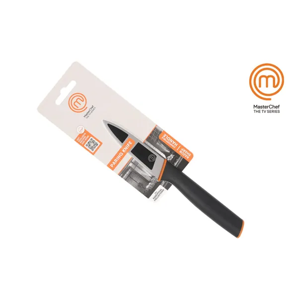 Кухонный нож MasterChef Чёрный Серебристый Нержавеющая сталь 9 cm (12 штук)
