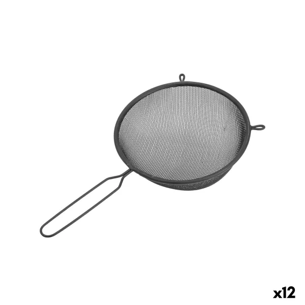 Дуршлаг Quttin Чёрный Металл Ø 16 cm (12 штук)