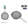 Дуршлаг Quttin Чёрный Металл Ø 20 cm (12 штук)