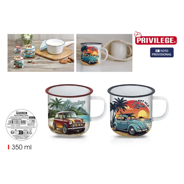 Puodelis Privilege PRIVILEGE 350 ml Emaliuotas plienas (24 vnt.)