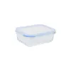 Lunch box Quttin Textury Transparent Borosilicate Glass Rectangular 600 ml (6 Units)