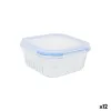 Pusdienu kastīte Quttin Textury Caurspīdīgs Borosilikāta glāze 500 ml (12 gb.)