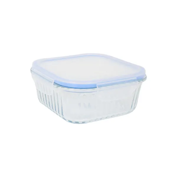 Pusdienu kastīte Quttin Textury Caurspīdīgs Borosilikāta glāze 750 ml (6 gb.)
