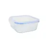 Lunch box Quttin Textury Transparent Borosilicate Glass 1,1 L (6 Units)