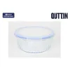 Pusdienu kastīte Quttin Textury Caurspīdīgs Borosilikāta glāze 900 ml (6 gb.)