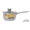 Kastrolis ar Vāku Quttin New neron Sudrabains Tērauds Ø 16 cm 2 L 33 x 17,5 x 10 cm (4 gb.)