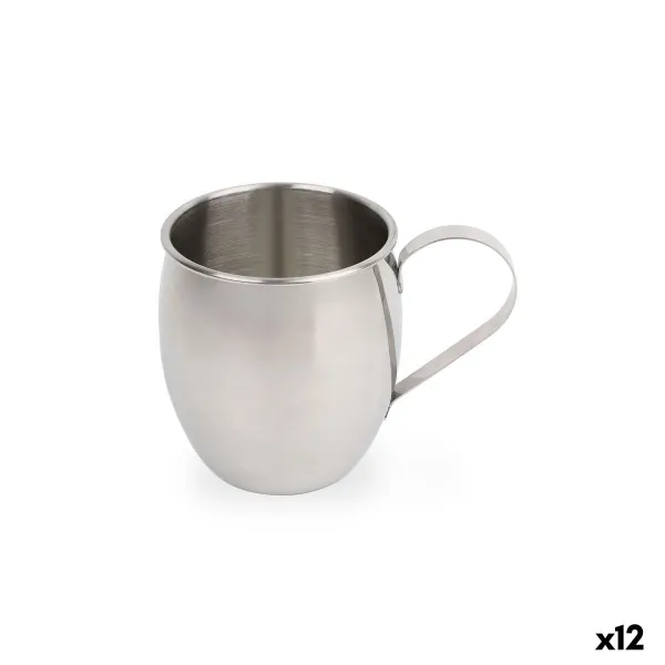 Кружка My Bar COCKTAIL Серебристый Сталь 500 ml (12 штук)
