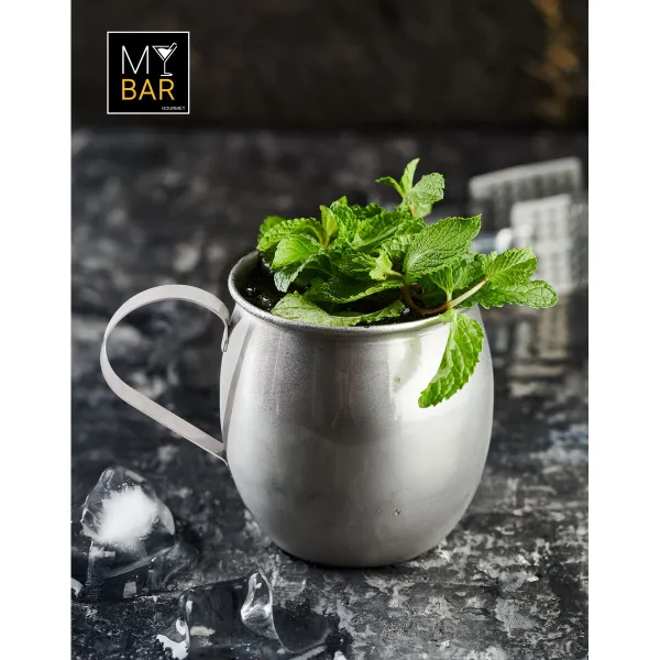 Кружка My Bar COCKTAIL Серебристый Сталь 500 ml (12 штук)
