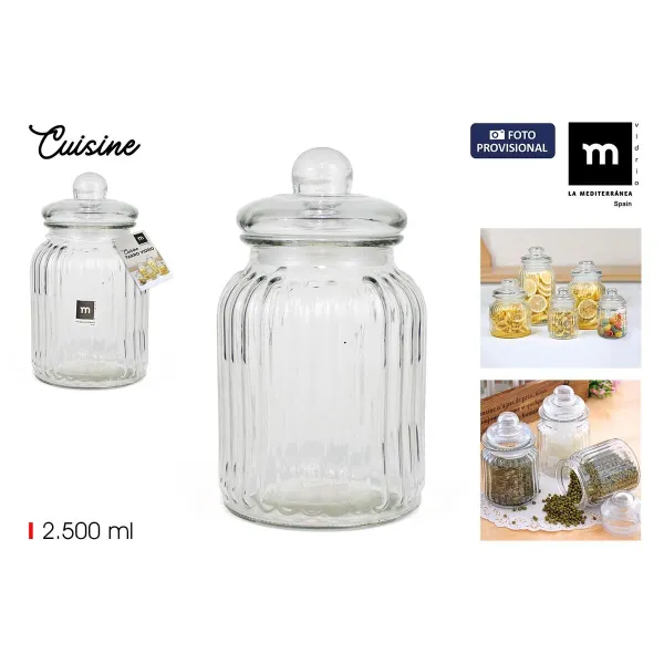 яс La Mediterránea CUISINE Прозрачный 2,5 L (6 штук)