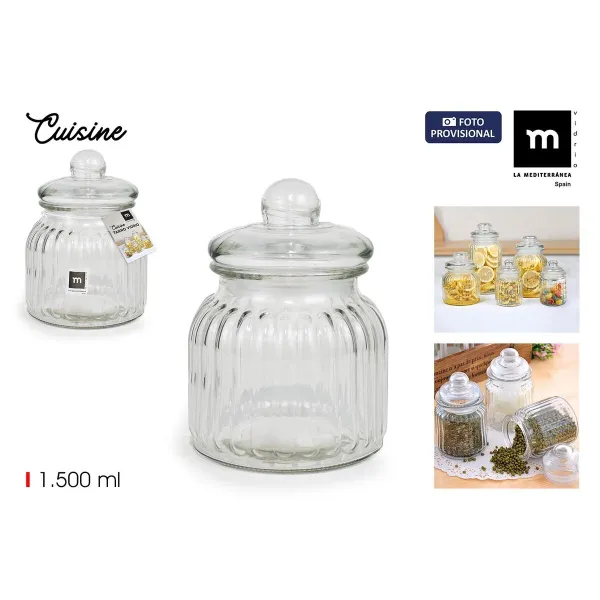 яс La Mediterránea CUISINE Прозрачный 1,5 L (8 штук)