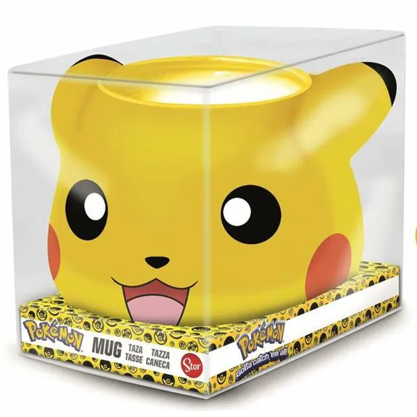 Keraminis Puodelis Pokémon Pikachu 440 ml 3D Keramikinis