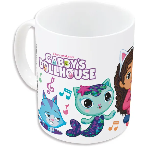 Krūze Gabby's Dollhouse Party Gaiši Rozā 350 ml 325 ml Keramika Dāvanu Komplekts