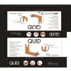 Puinen Kinkkuteline Quid Banco Puu puu ja metalli (35 x 14 x 22,5 cm)