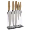 Кухонные ножи с подставкой Quid Baobab (5 pcs) Коричневый Металл