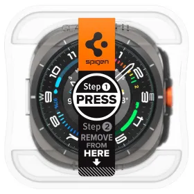 Spigen GLAS.TR EZ FIT 2-Pack - Tempered glass for Samsung Galaxy Watch Ultra 47 mm (2025/2024) (2 pieces)