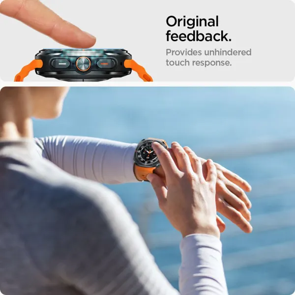 Spigen GLAS.TR EZ FIT 2-Pack - Tempered glass for Samsung Galaxy Watch Ultra 47 mm (2025/2024) (2 pieces)