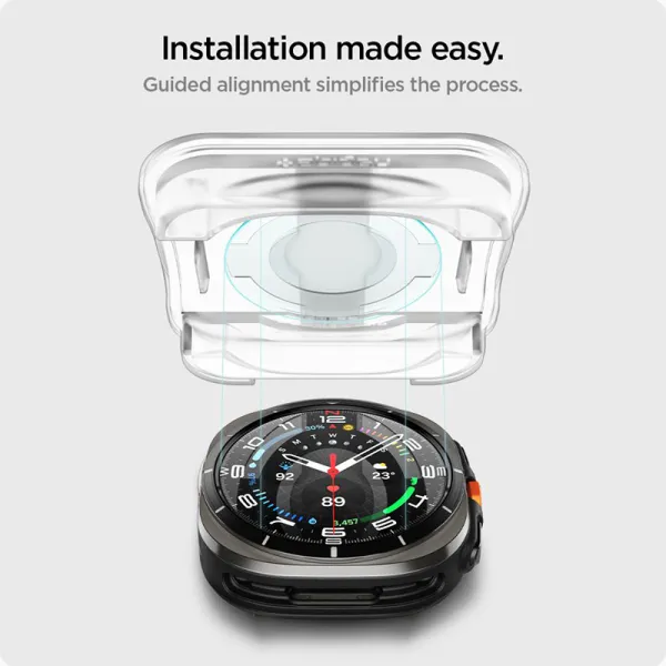 Spigen GLAS.TR EZ FIT 2-Pack - Tempered glass for Samsung Galaxy Watch Ultra 47 mm (2025/2024) (2 pieces)