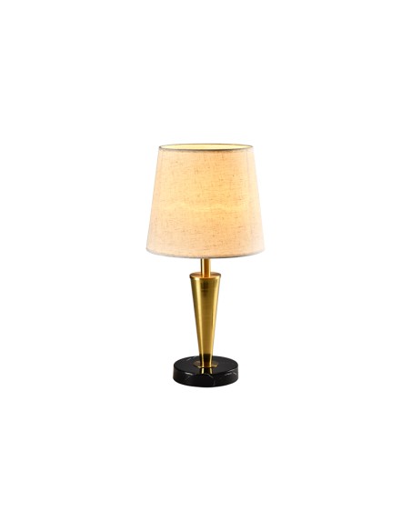 SALINA TABLE LAMP 1XE27 GOLD/FLAX