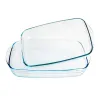 Set of Oven Dishes Ô Cuisine 334SA05 Transparent Glass