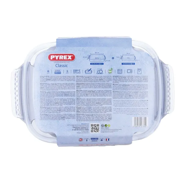 Set of Oven Dishes Ô Cuisine 334SA05 Transparent Glass