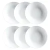 Plāksņu komplekts Luminarc Diwali 6 pcs Balts Stikls