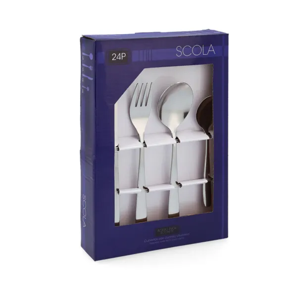 Galda Piederumu Scola Metāls Tērauds Nerūsējošais tērauds (24 pcs)