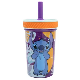 Disney Stitch - Dropsafe Non-Tip Cup with Silicone Straw from the Aloha Collection 370 ml