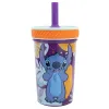 Disney Stitch - Dropsafe Non-Tip Cup with Silicone Straw from the Aloha Collection 370 ml