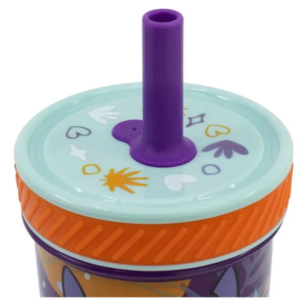 Disney Stitch - Dropsafe Non-Tip Cup with Silicone Straw from the Aloha Collection 370 ml