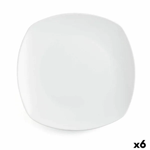 Plokščia lėkštė Quid Novo Vinci Balta Keramikinis Ø 26,6 cm 26,6 cm (6 vnt.) (Pack 6x)