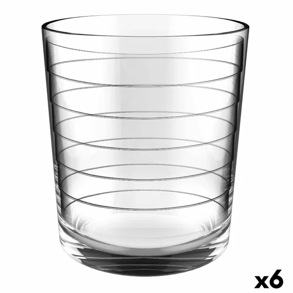 Glass Quid Urban Ring Transparent Glass (36 cl) (Pack 6x)