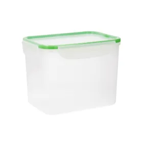 Герметичная коробочка для завтрака Quid Greenery Прозрачный Пластик (3,7 L) (Pack 4x)