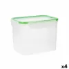 Герметичная коробочка для завтрака Quid Greenery Прозрачный Пластик (3,7 L) (Pack 4x)