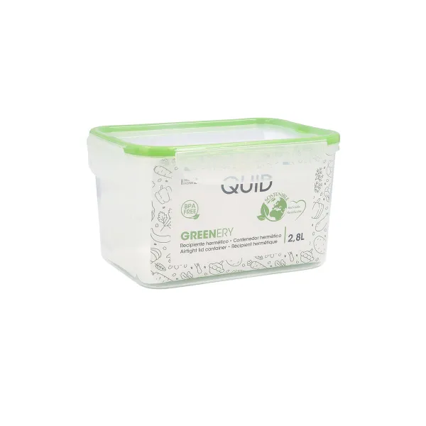 Padažinė Quid Greenery 2,8 L Skaidrus Plastmasinis (4 vnt.) (Pack 4x)