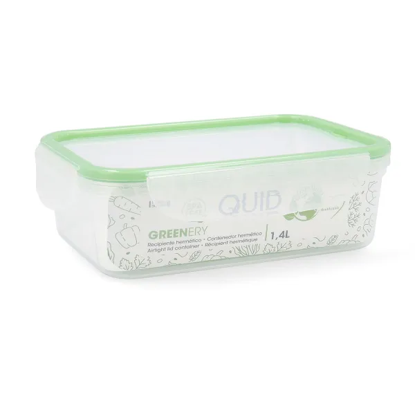 Padažinė Quid Greenery 1,4 L Skaidrus Plastmasinis (Pack 4x)