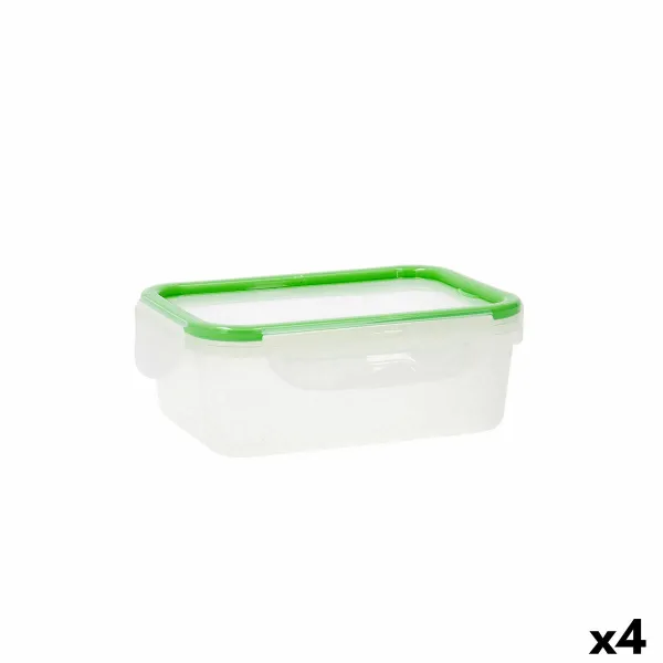 Padažinė Quid Greenery 1 L Skaidrus Plastmasinis 13 x 18 x 6,8 cm - 1 L (4 vnt.) (Pack 4x)