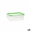 Судок Quid Greenery 1 L Прозрачный Пластик 13 x 18 x 6,8 cm - 1 L (4 штук) (Pack 4x)