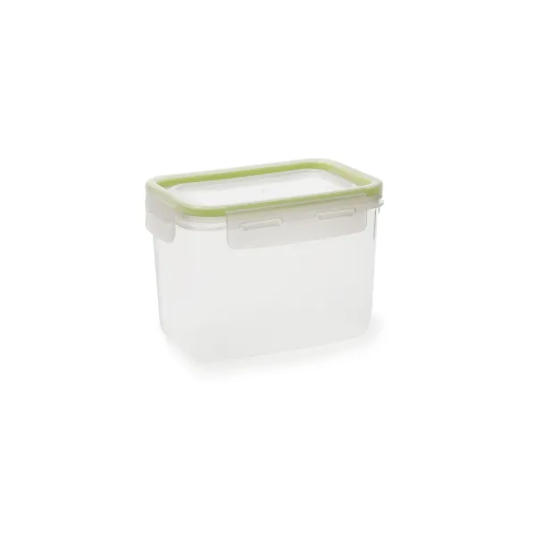 Hermetiška priešpiečių dėžutė Quid Greenery Skaidrus Plastmasinis Stačiakampis 1,05 L (4 vnt.)
