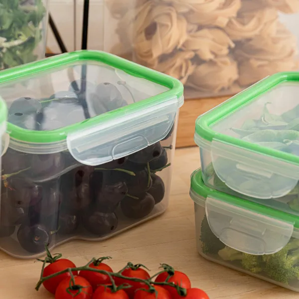 Hermētiska Pusdienu Kastīte Quid Greenery 1,8 L Caurspīdīgs Plastmasa (Pack 4x)