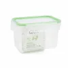 Герметичная коробочка для завтрака Quid Greenery 1,8 L Прозрачный Пластик (Pack 4x)