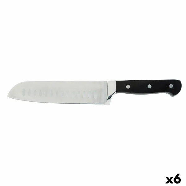 Santokuveitsi Quid Professional Inox Chef Black Musta Metalli (Pack 6x)
