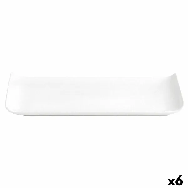 Lėkštė Quid Chef Baguette Keramikinis Balta (25 x 12 cm) (Pack 6x)