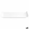 Lėkštė Quid Chef Baguette Keramikinis Balta (25 x 12 cm) (Pack 6x)