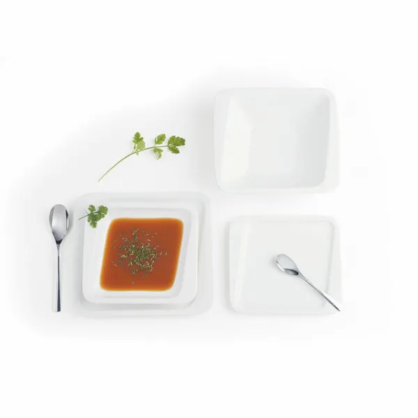 Блюдо для десертов Quid Chef Керамика Белый 25 x 15 cm (6 штук) (Pack 6x)