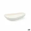 поднос для закусок Quid Select Белый Керамика Неправильный (12 штук) (Pack 12x)